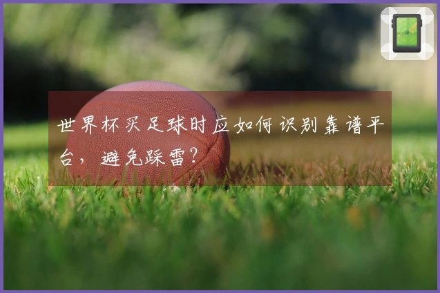 世界杯买足球时应如何识别靠谱平台，避免踩雷？